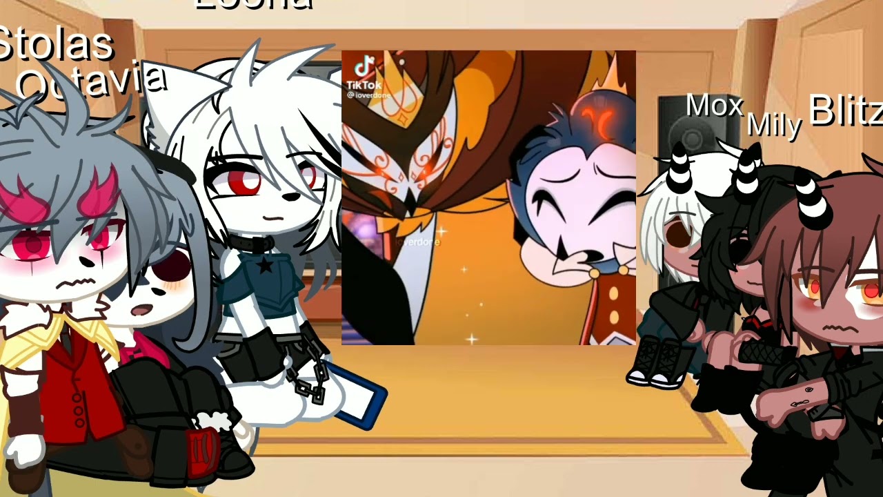los personajes de helluva boss reaccionan a tiktok de 