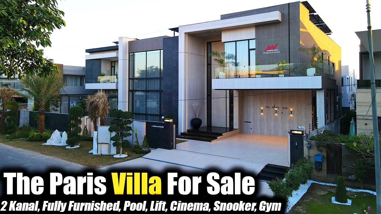 2 Kanal Fully Furnished House With Full Basement Pool Lift Cinema Snooker For Sale DHA Phase 6