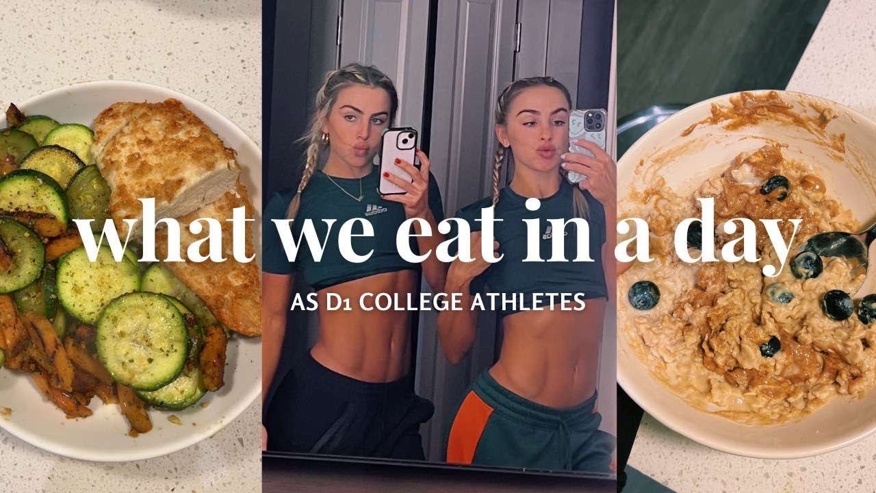 FULL DAY OF EATING WITH COLLEGE ATHLETES *NEW HEALTHY RECIPES & SNACK IDEAS* Cavinder Twins
