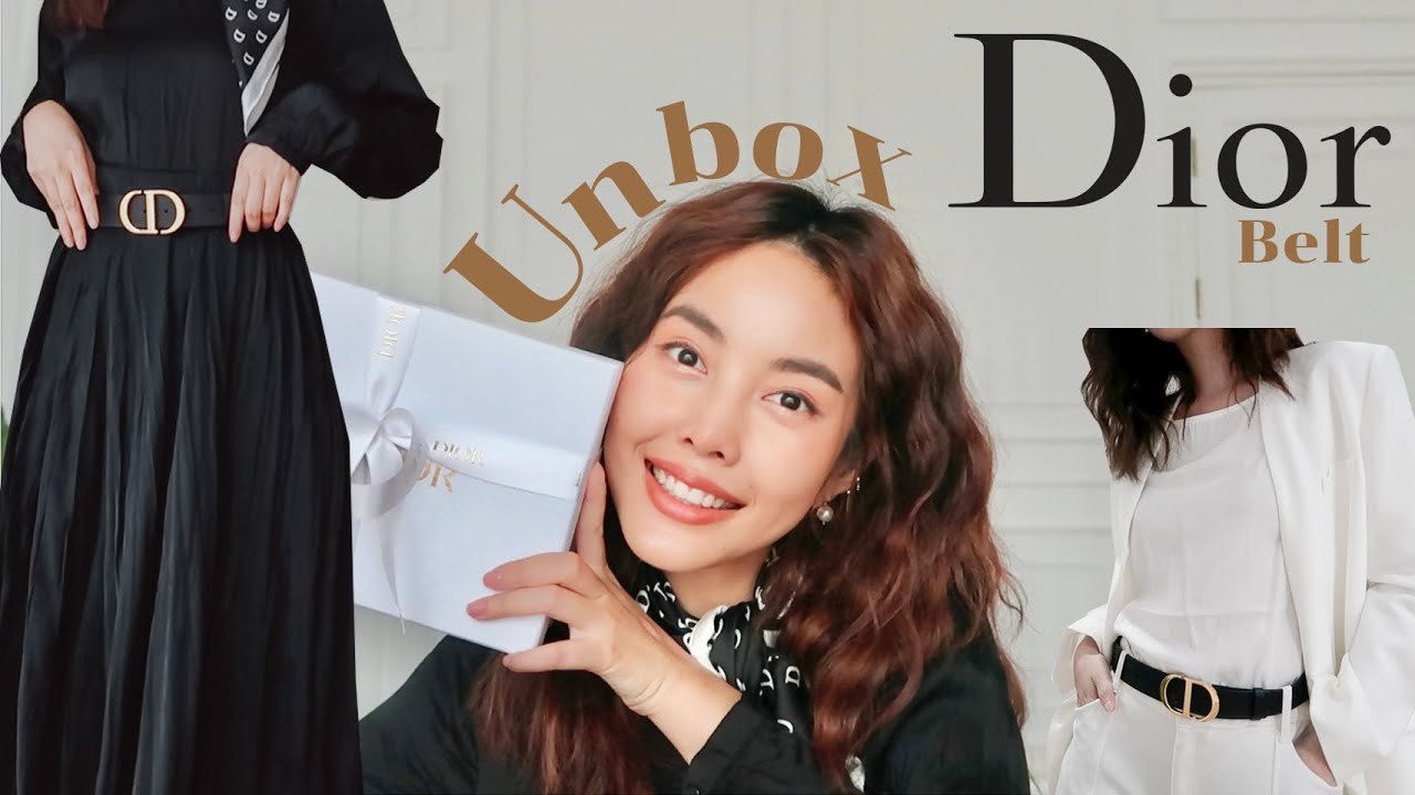 แกะกล่อง Dior Belt 🖤 รีวิวเข็มขัดแบรนด์เนมอันแรกในชีวิต คุ้มราคาจริงมั้ย!?! l Bew Varaporn