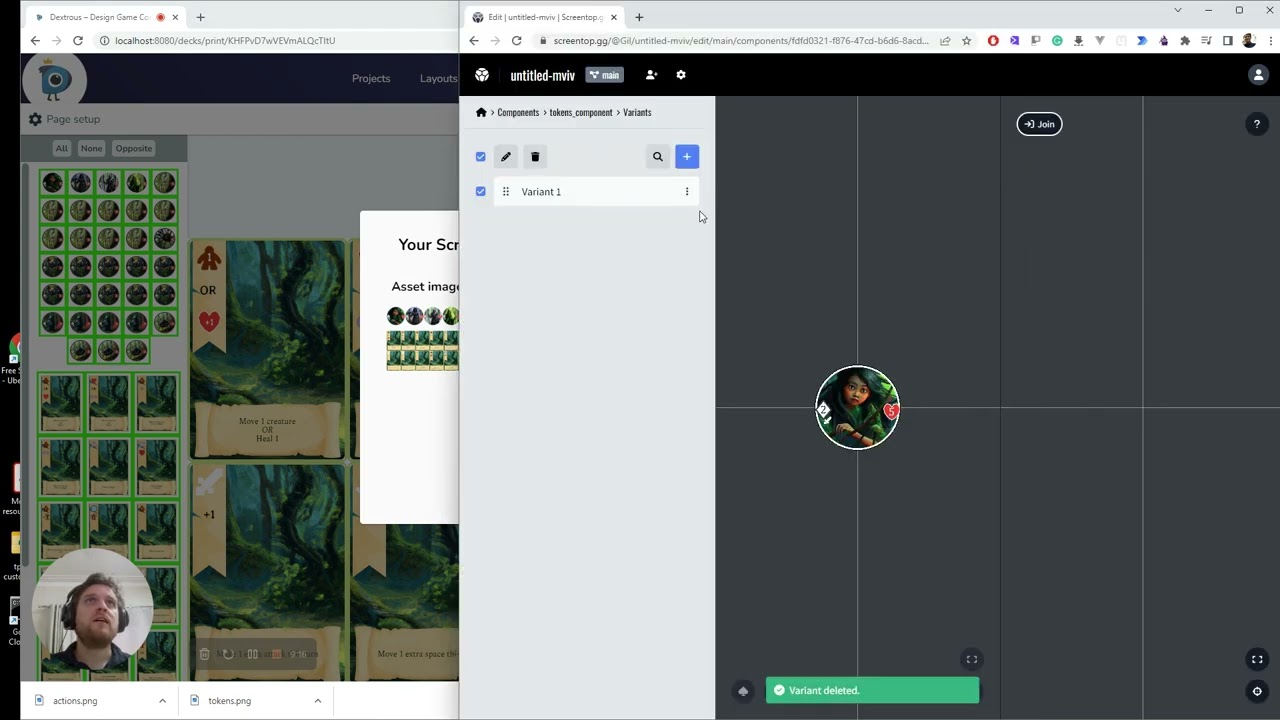 Exporting components to Screentop.gg from Dextrous