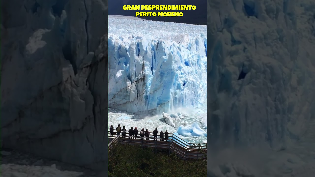 IMPRESIONANTE DESPRENDIMIENTO DE GLACIAR PERITO MORENO #shortsvideo #maravillasnaturales #glaciares
