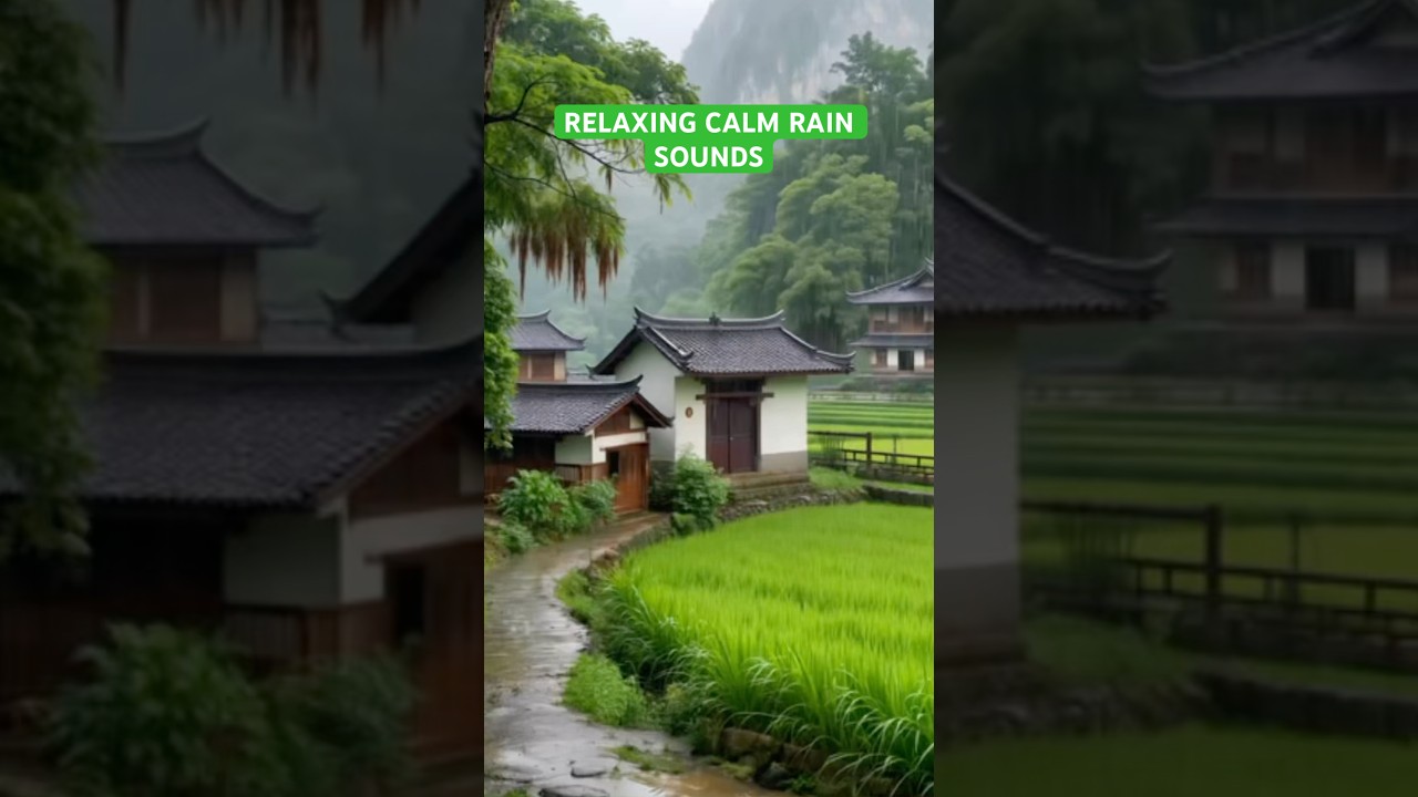 Calm Rain Sounds - Relaxing Moment - Calm Your Mine - Beautiful Viewing Countryside #rain