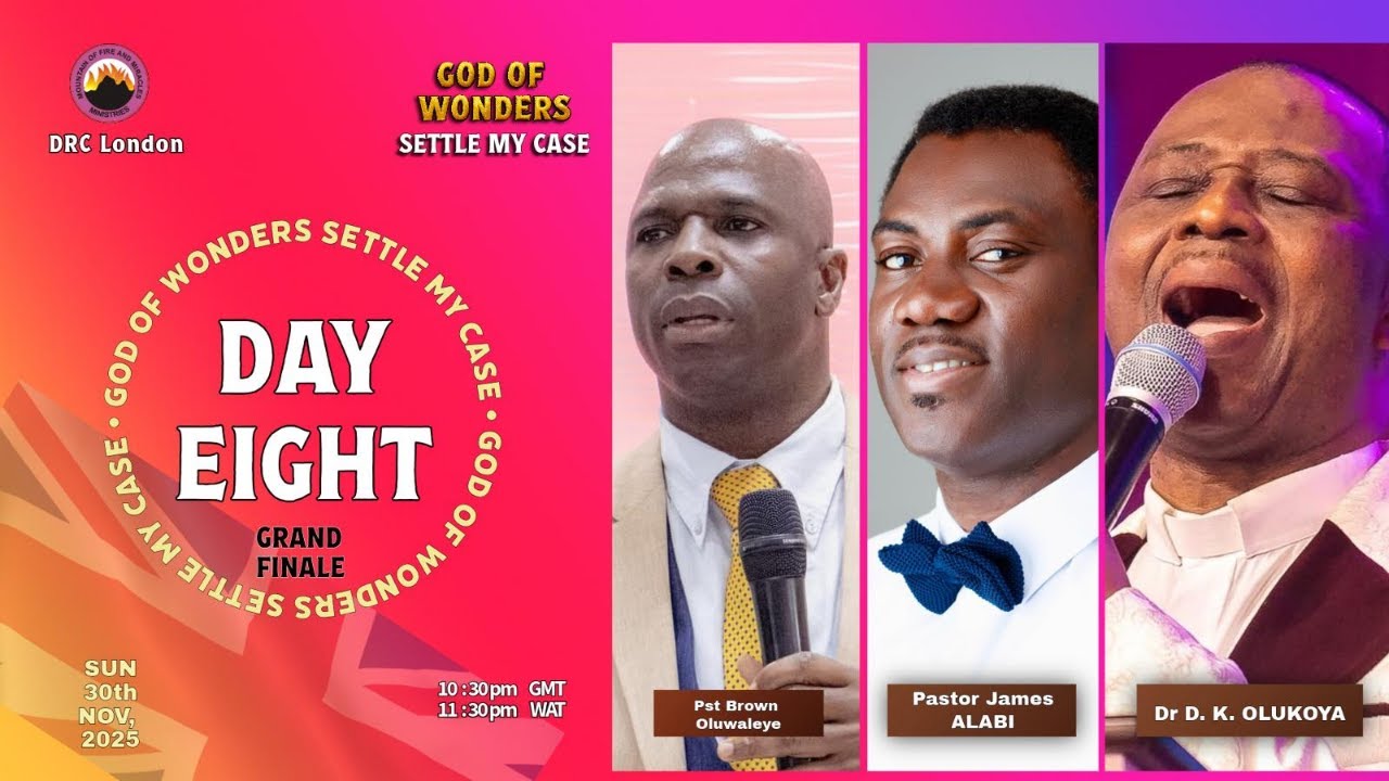 GOD OF WONDERS SETTLE MY CASE || DAY 8 | MFM DRC LONDON || 30TH NOV, 2025
