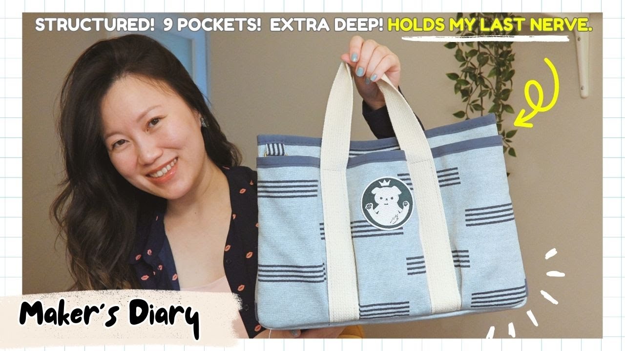Let's sew | A structured tote bag (Earnest Tote by Oui Patterns)