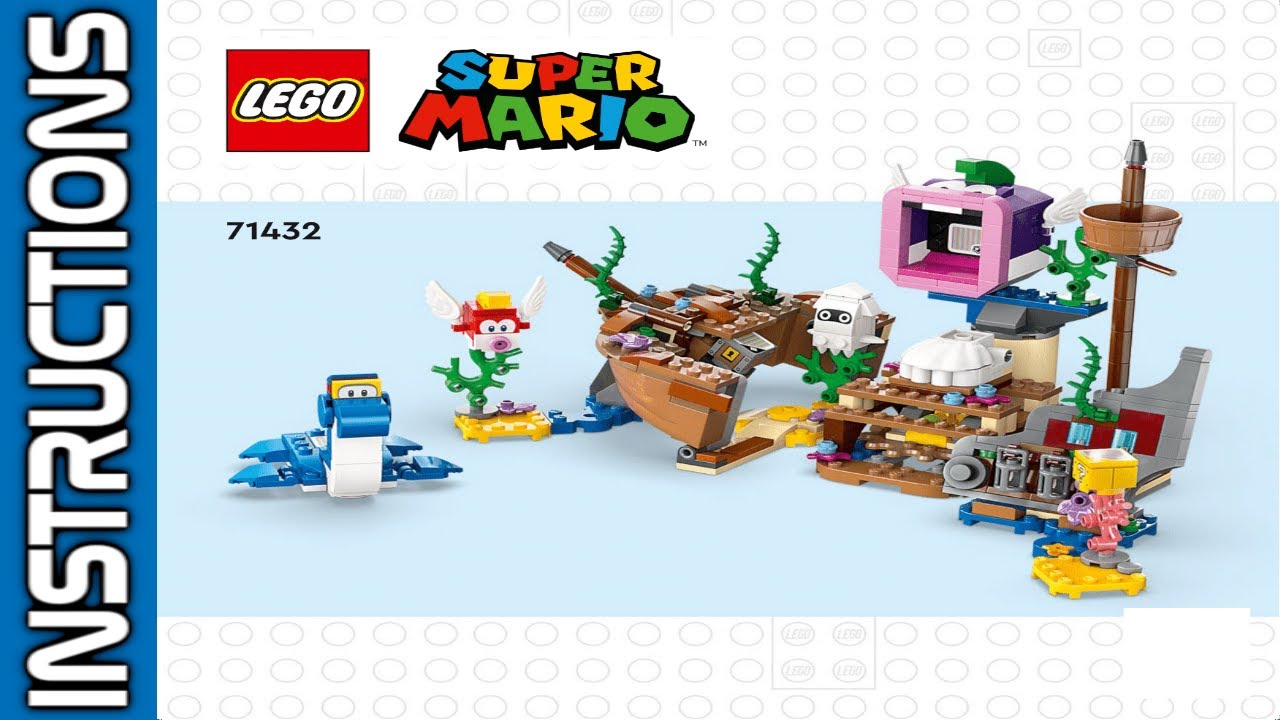 LEGO 71432 instructions | Super Mario | 2024 | Dorrie's Sunken Shipwreck Adventure Expansion Set