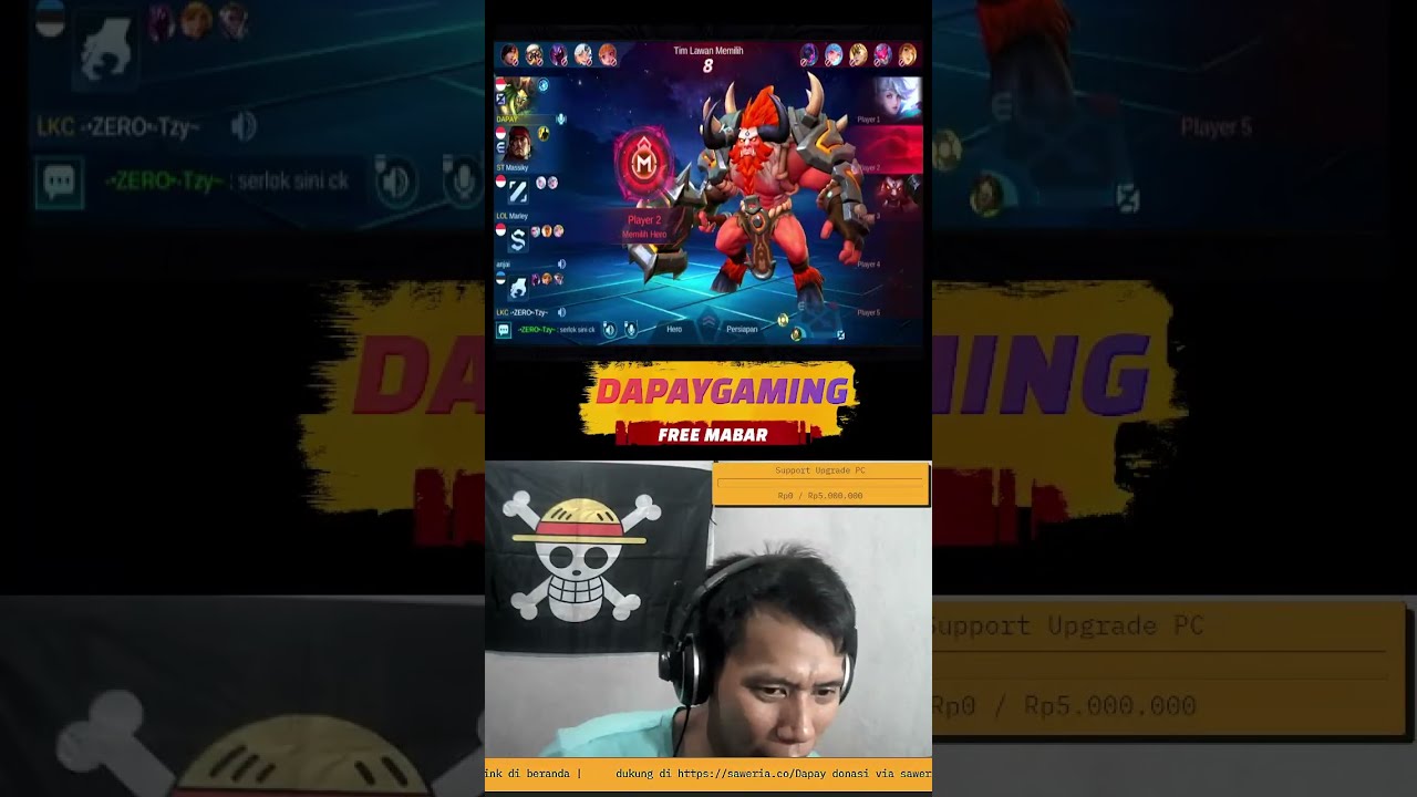 live mobile legend free mabar sampe end live
