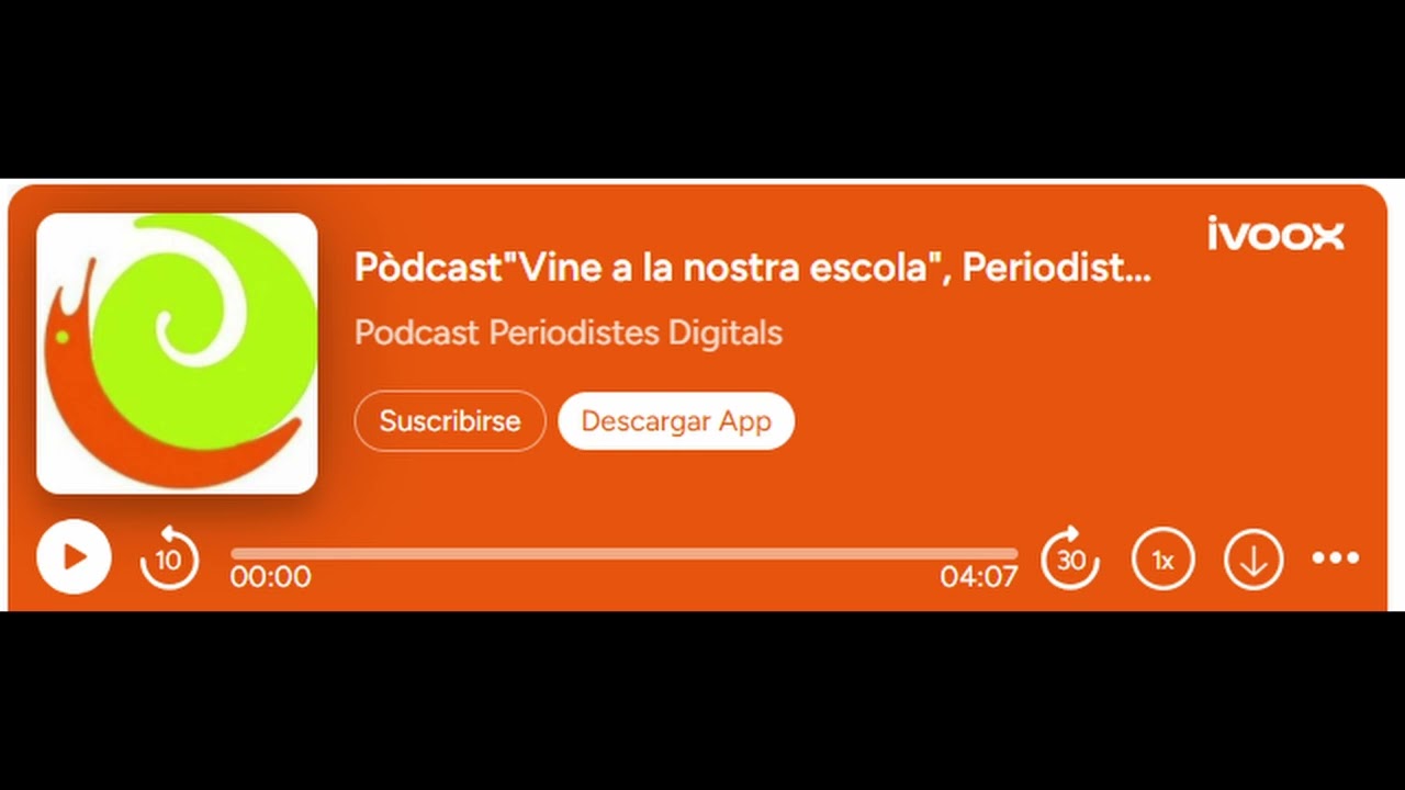 PÒDCAST VINE A LA NOSTRA ESCOLA