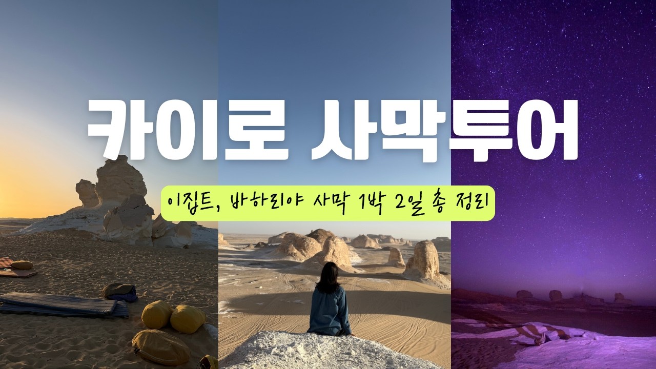 🇪🇬 이건 꼭 해주세요! 감동과 도파민의 연속, 카이로 여행 사막투어 | 사막 위 1박 2일 | 바하리야 사막, 휘성투어