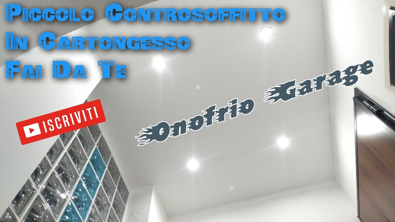 COME REALIZZARE UN PICCOLO CONTROSOFFITTO IN CARTONGESSO FAI DA TE