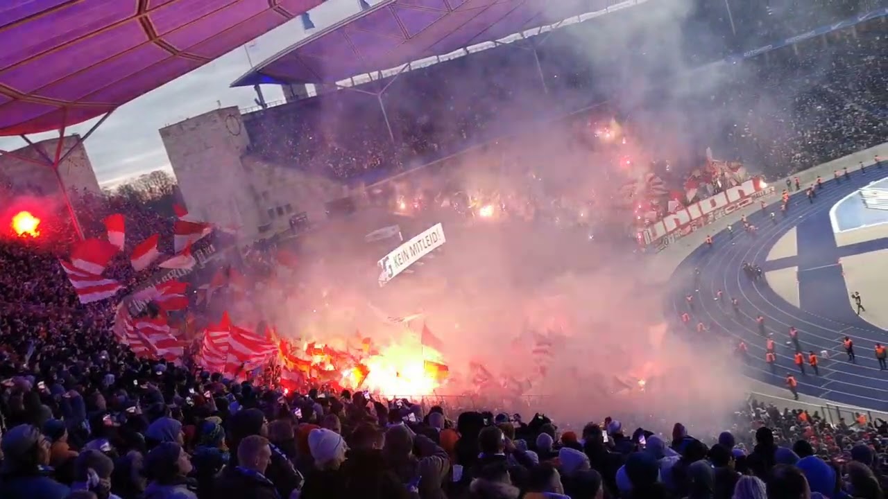 Hertha BSC - Union Berlin fans ultras 28.01.2023