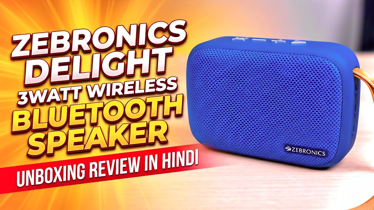 👉 best bluetooth speaker under 1000? zebronic delight 3watt review #teck #video 