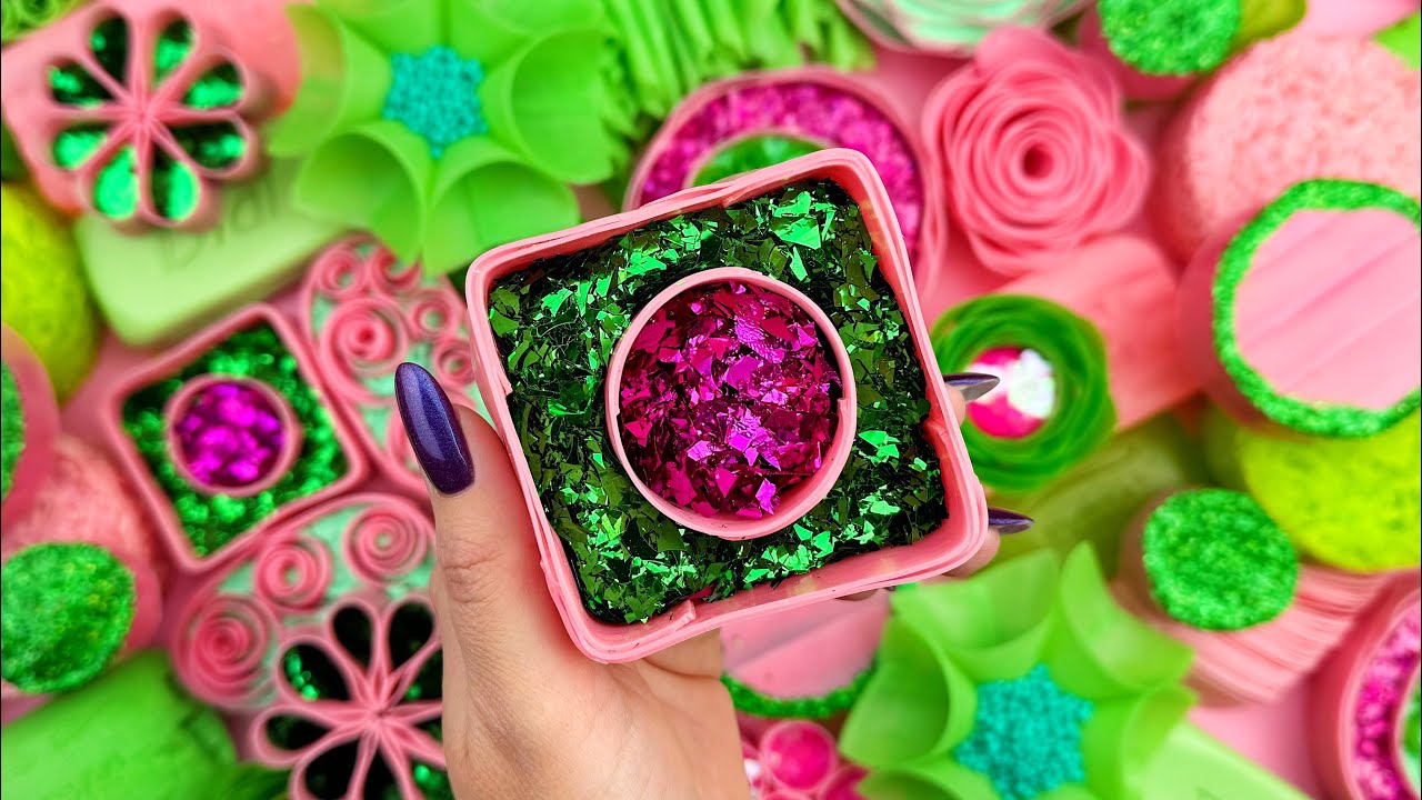 Relaxing ASMR Triggers: Gentle Soap Breaking, Glitter Foam Crushing, and Soft Scratching Sounds