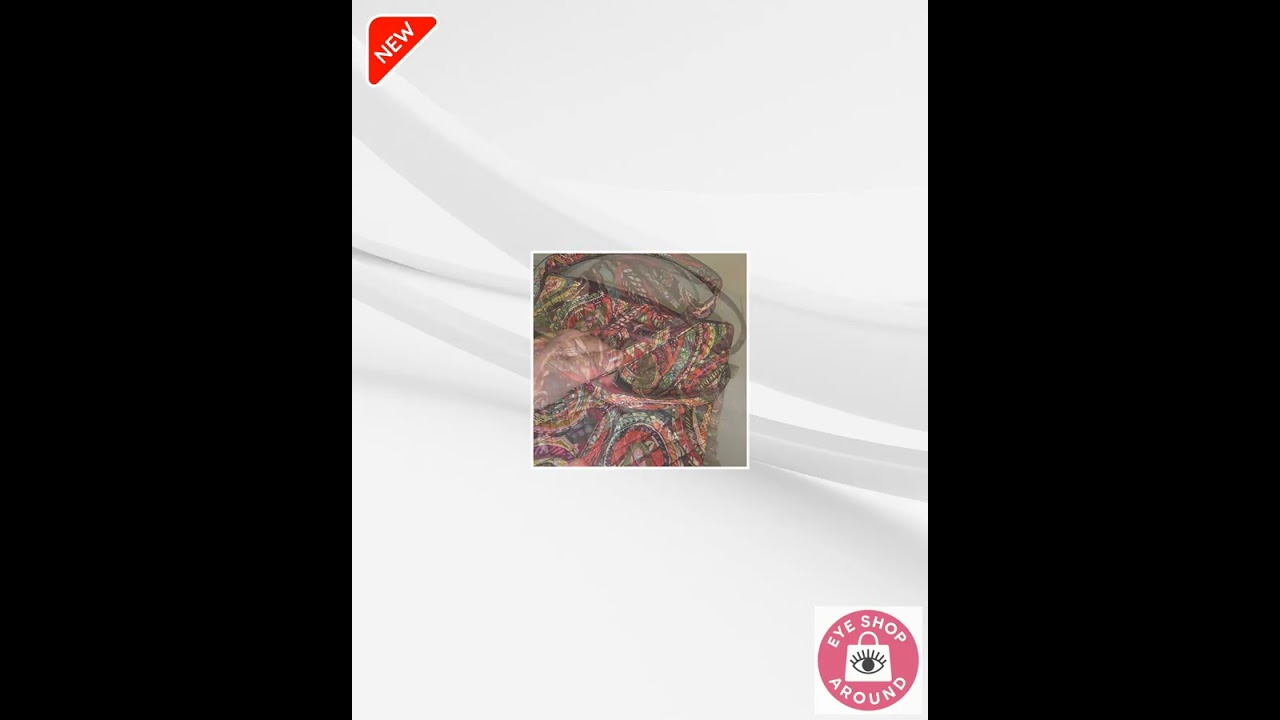 VERA BRADLEY Kiev Paisley Handbag Purse Bag, Fall Colors, double handles zip