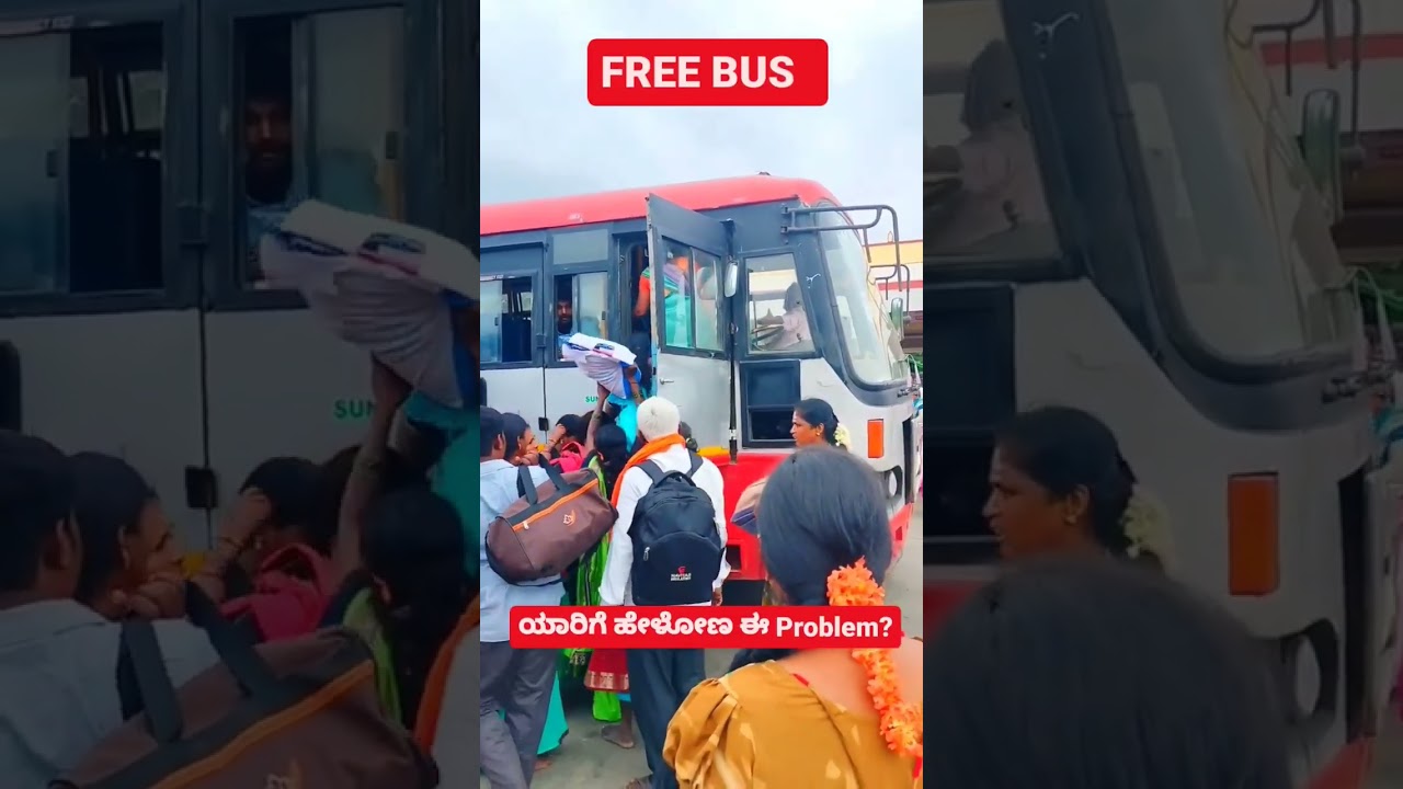 power of women 🤣🤣 #video #viral #trending #subscribe #karnataka #free #bus