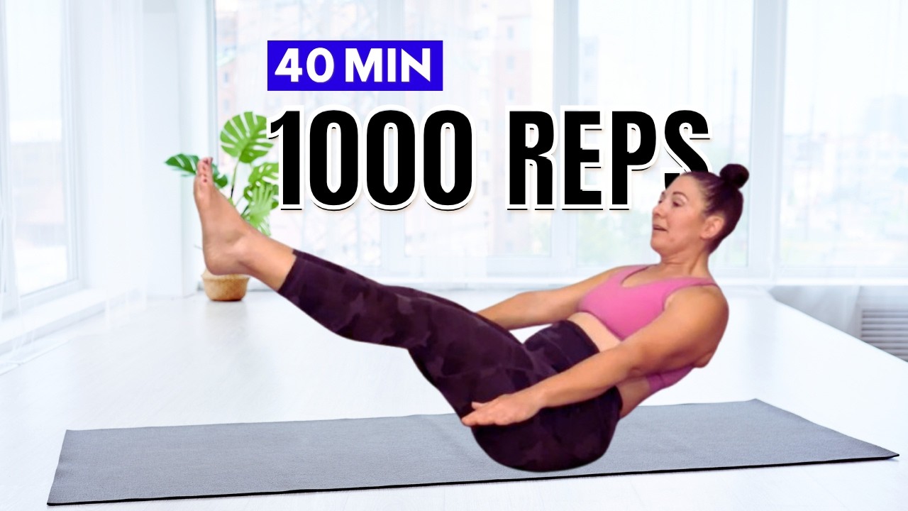 1000 Rep Ab Workout for Women Over 40 | Standing + Seated Core (40 Min)