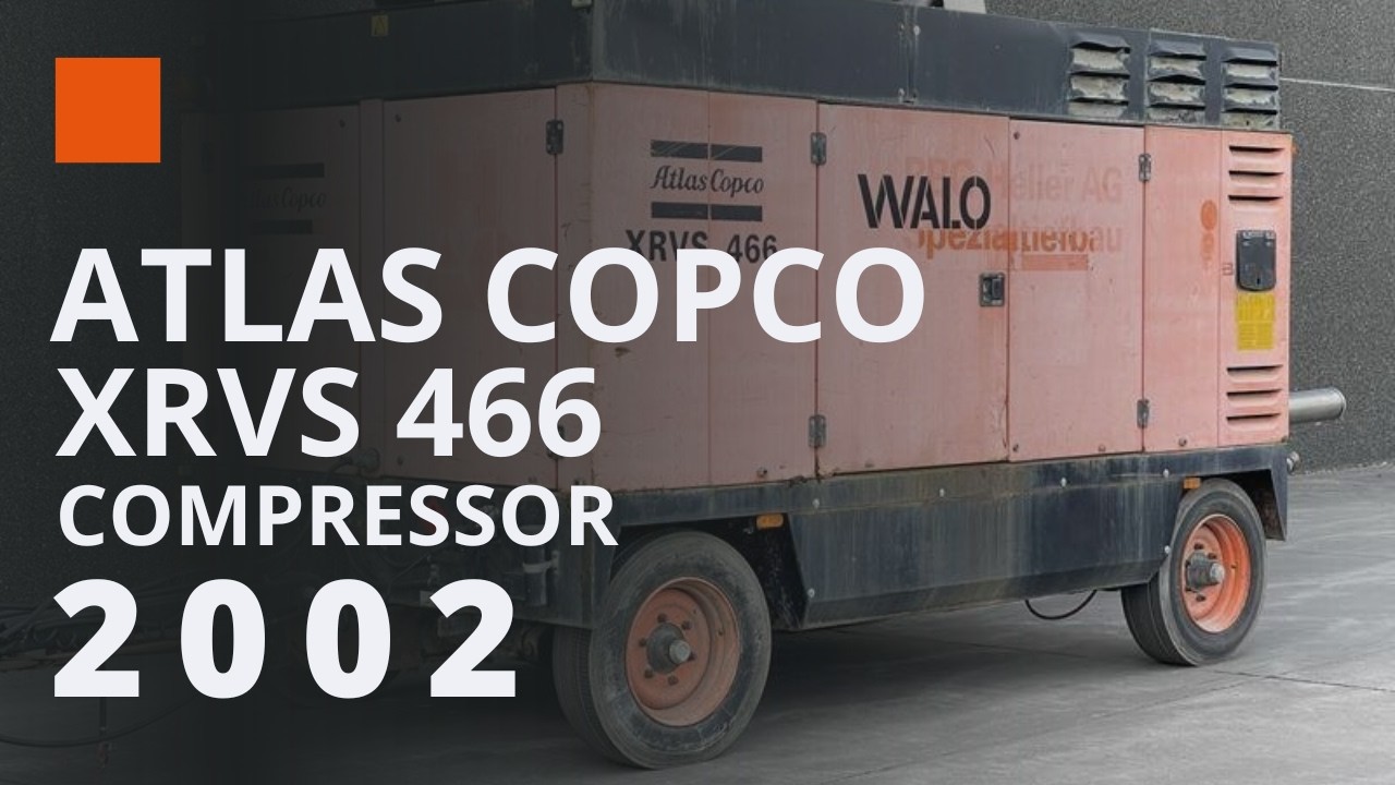 Atlas Copco XRVS 466 MD - N 2002 | 25 Bar Used Mobile Compressor for Sale | 27.2 m³/min Power