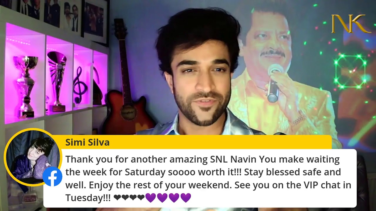 Saturday Night Live Udit Narayan Night with Navin Kundra (Jun 26 2021 @ 7pm)