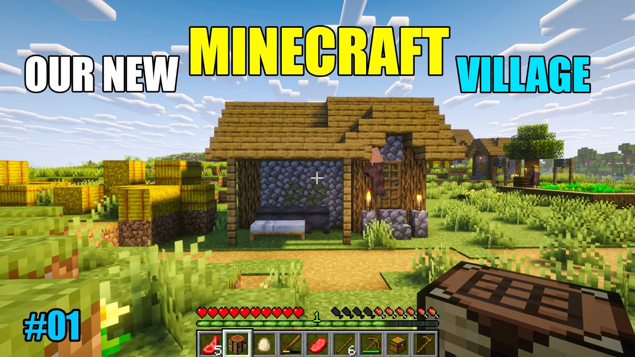 OUR NEW VILLAGE IN MINECRAFT | IN TELUGU | #01 | SRIRAM GAMER