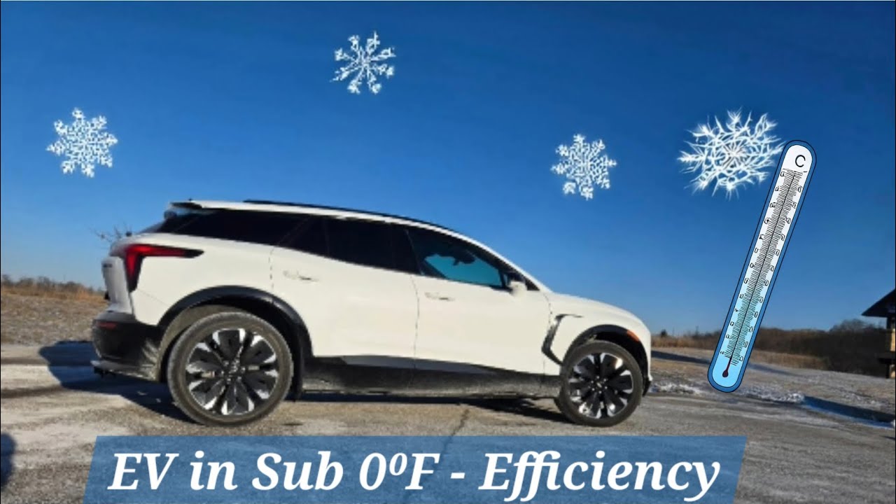 Blazer EV efficiency in subzero freezing weather