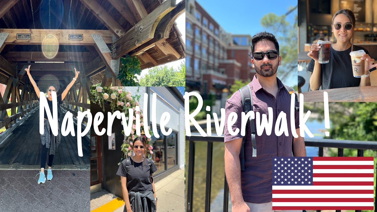 USA Vlog | Naperville Riverwalk | Follow me around !