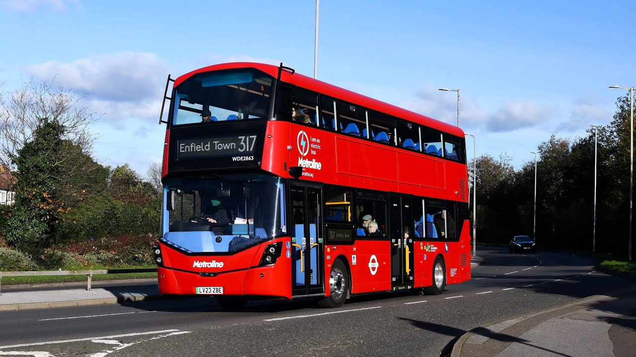 Metroline Travel | Route 317 | WDE2863, LV23ZBE | Enfield Crematorium - Waltham Cross