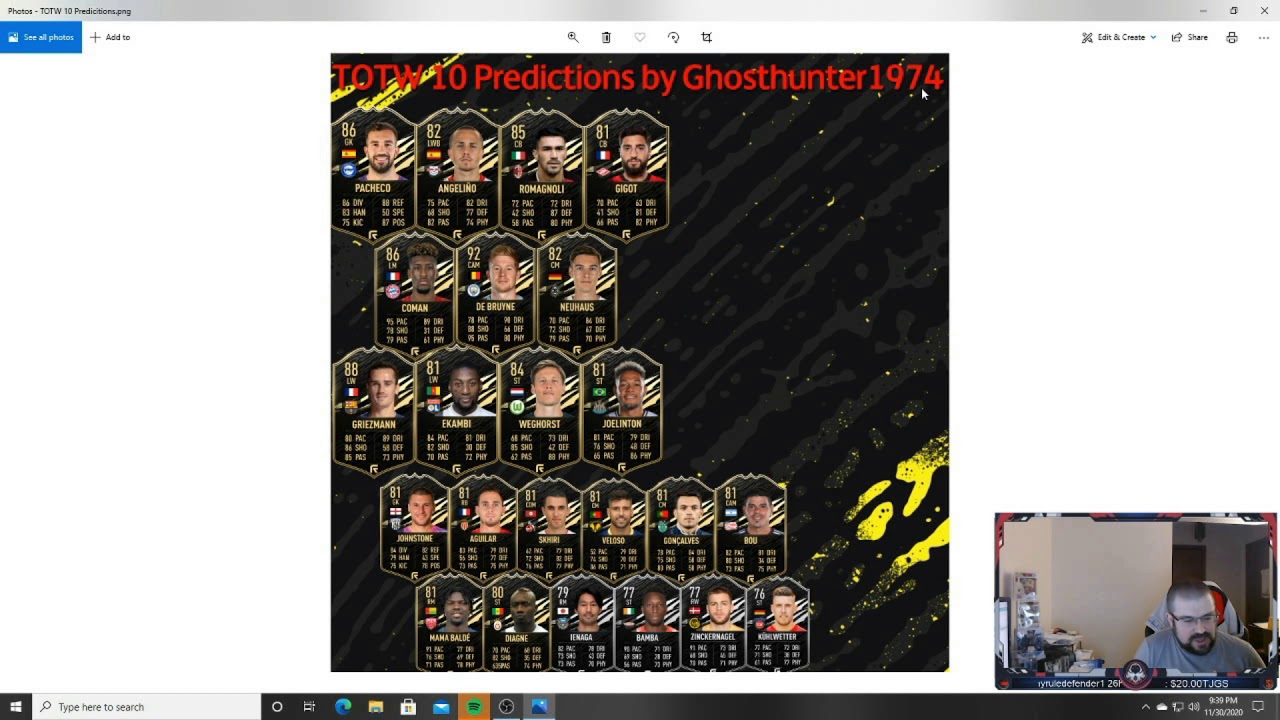TOTW 10 and Silver Obj Predictions