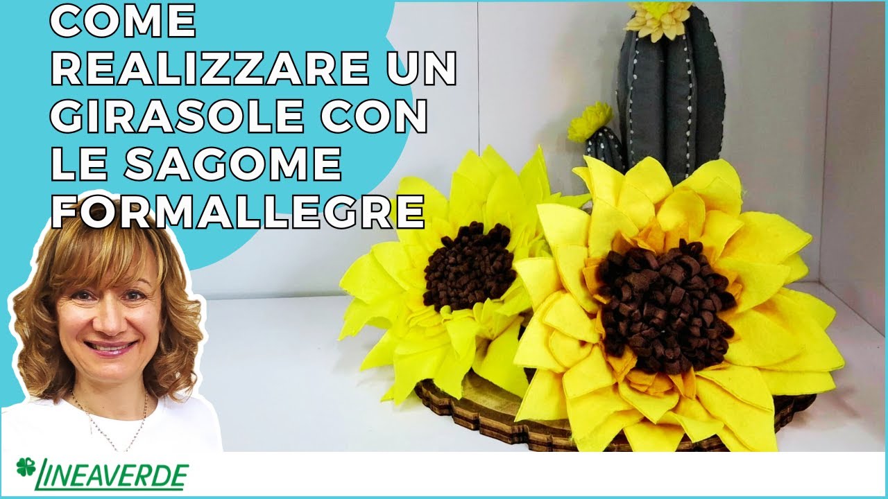 Come realizzare un Girasole in Pannolenci con le sagome formallegre