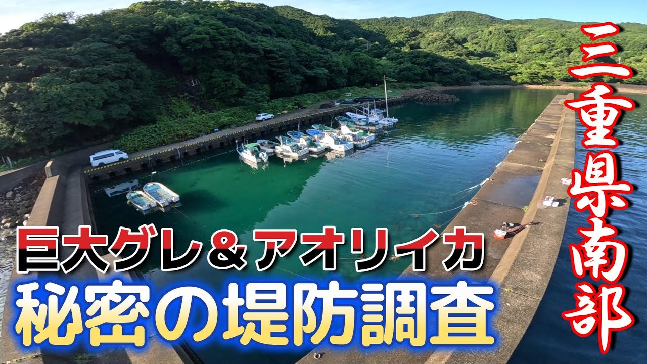 【スーパー堤防】40オーバーのグレ＆2㎏オーバーのアオリイカが生息する噂の堤防に初めて行ってみた！