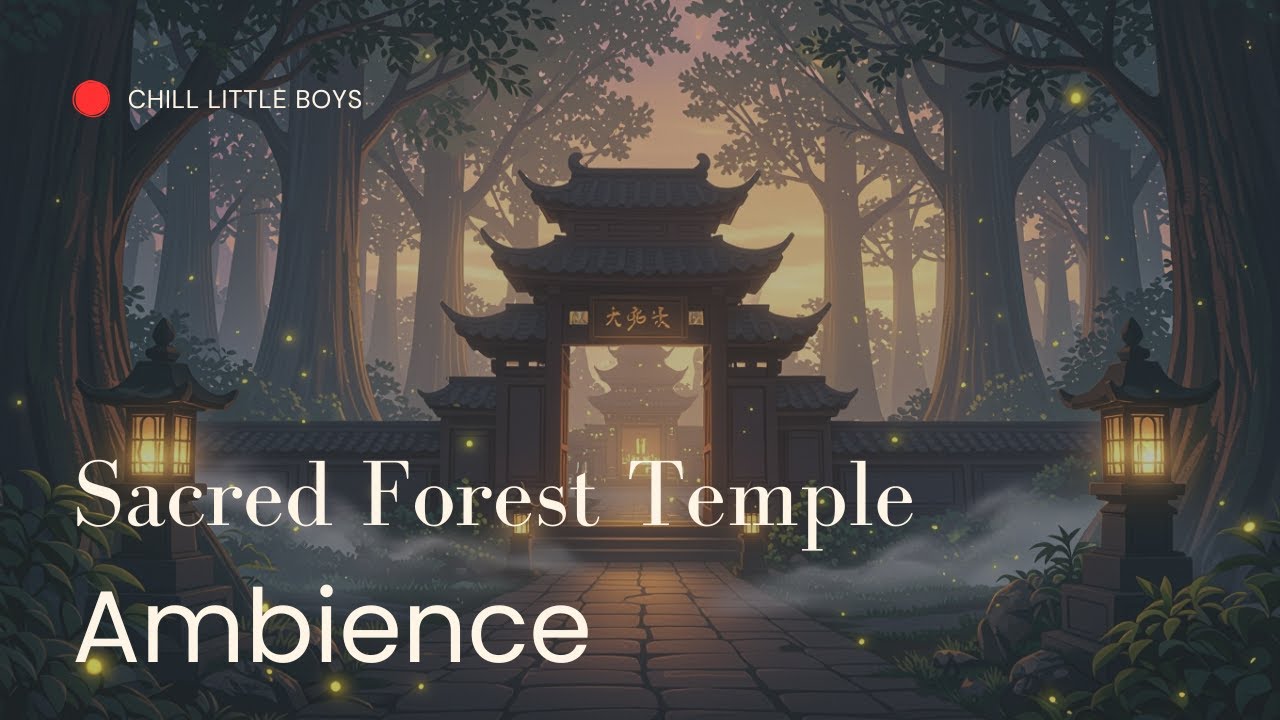 Sacred Forest Temple | Smooth Jazz & Nature Atmosphere for Peaceful Mind