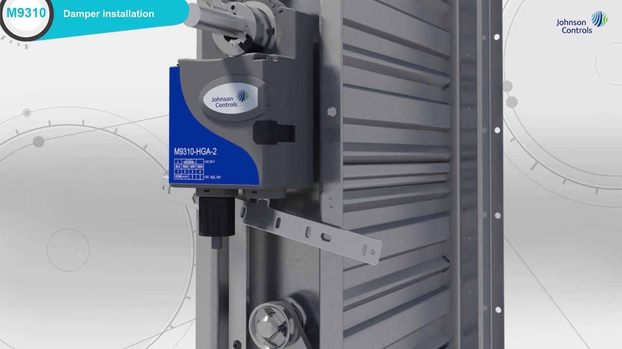 Johnson Controls M9310 Actuator and Damper:  Quick Installation