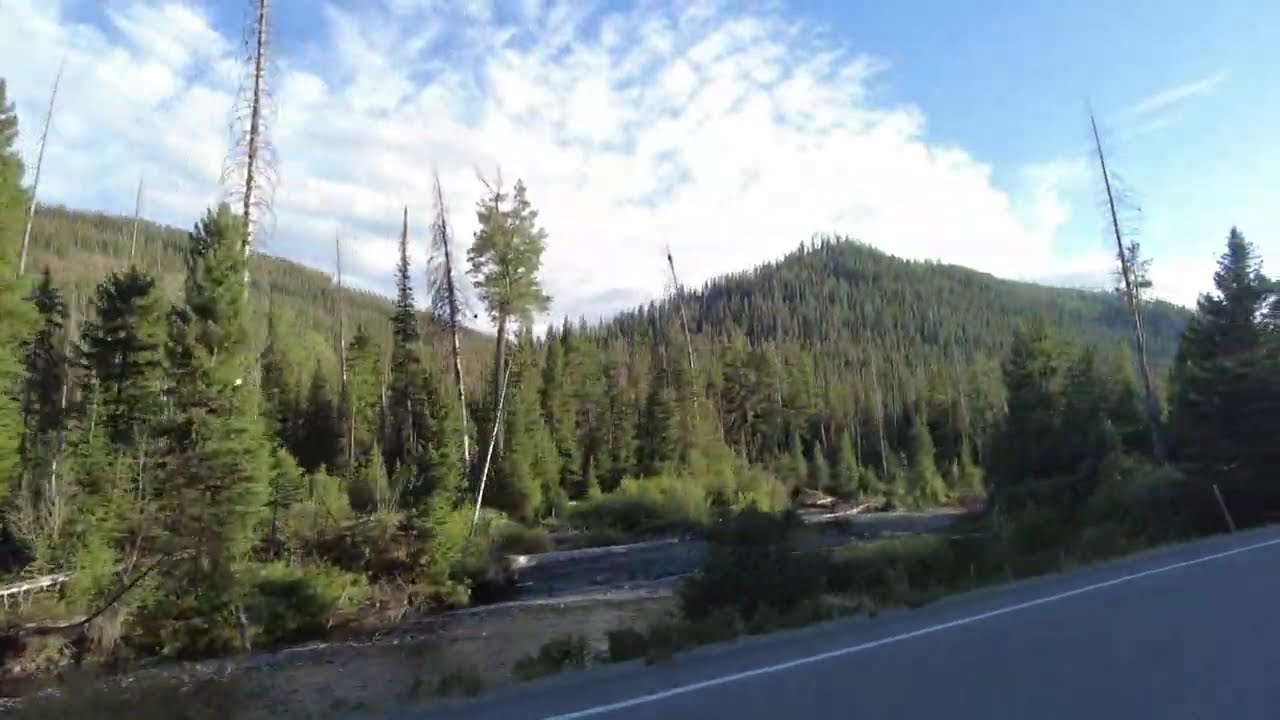 The Road to Yellowstone National Park (HD) - Park County, Wyoming