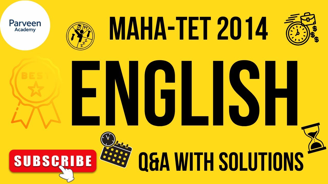 MH-TET 2014 ENGLISH Paper-1 | 30 Q&A with Solutions #mahatet #mahatet2025 #ctet2025 #englishlearning