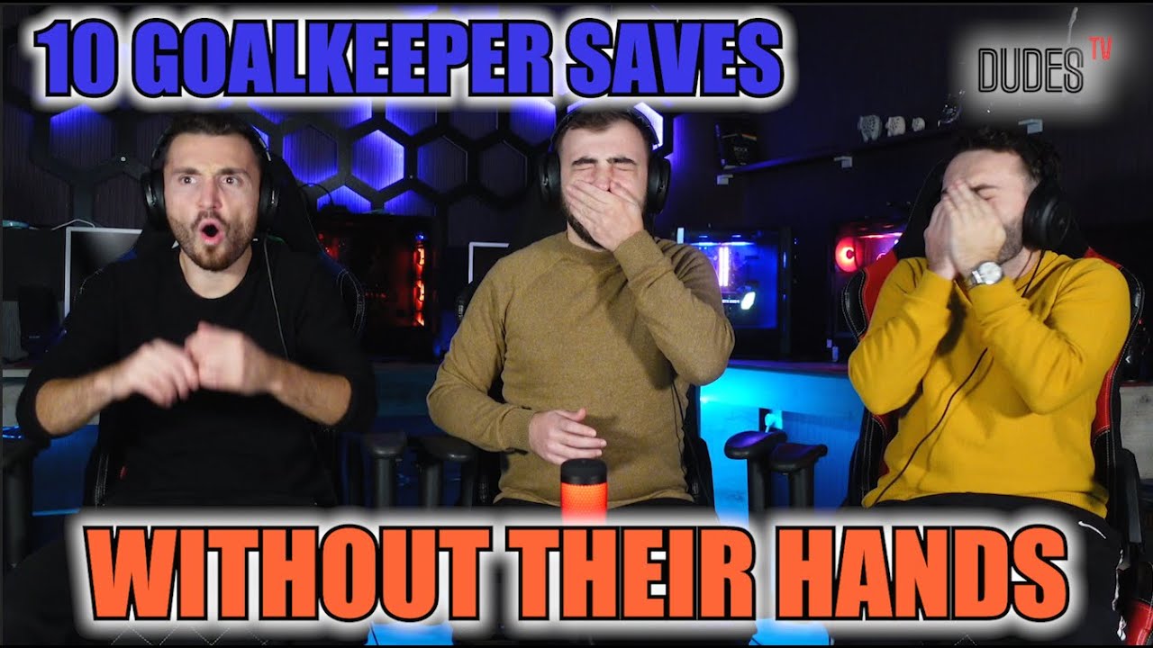10 GOALKEEPER SAVES WITHOUT THEIR HANDS | FIRST TIME REACTION