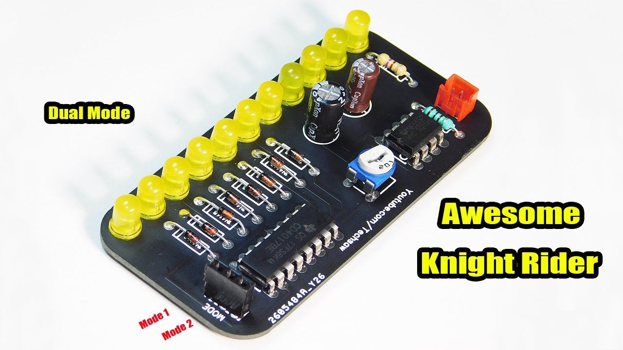 Awesome Dual Mode Knight Rider Circuit | Chaser | Knight Rider