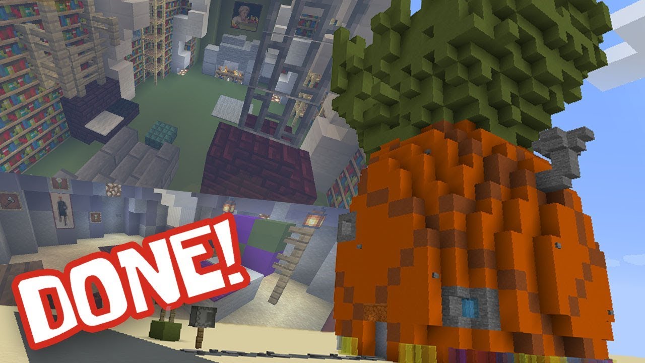 BUILDING BIKINI BOTTOM in Minecraft - Finishing SpongeBob's House [3]