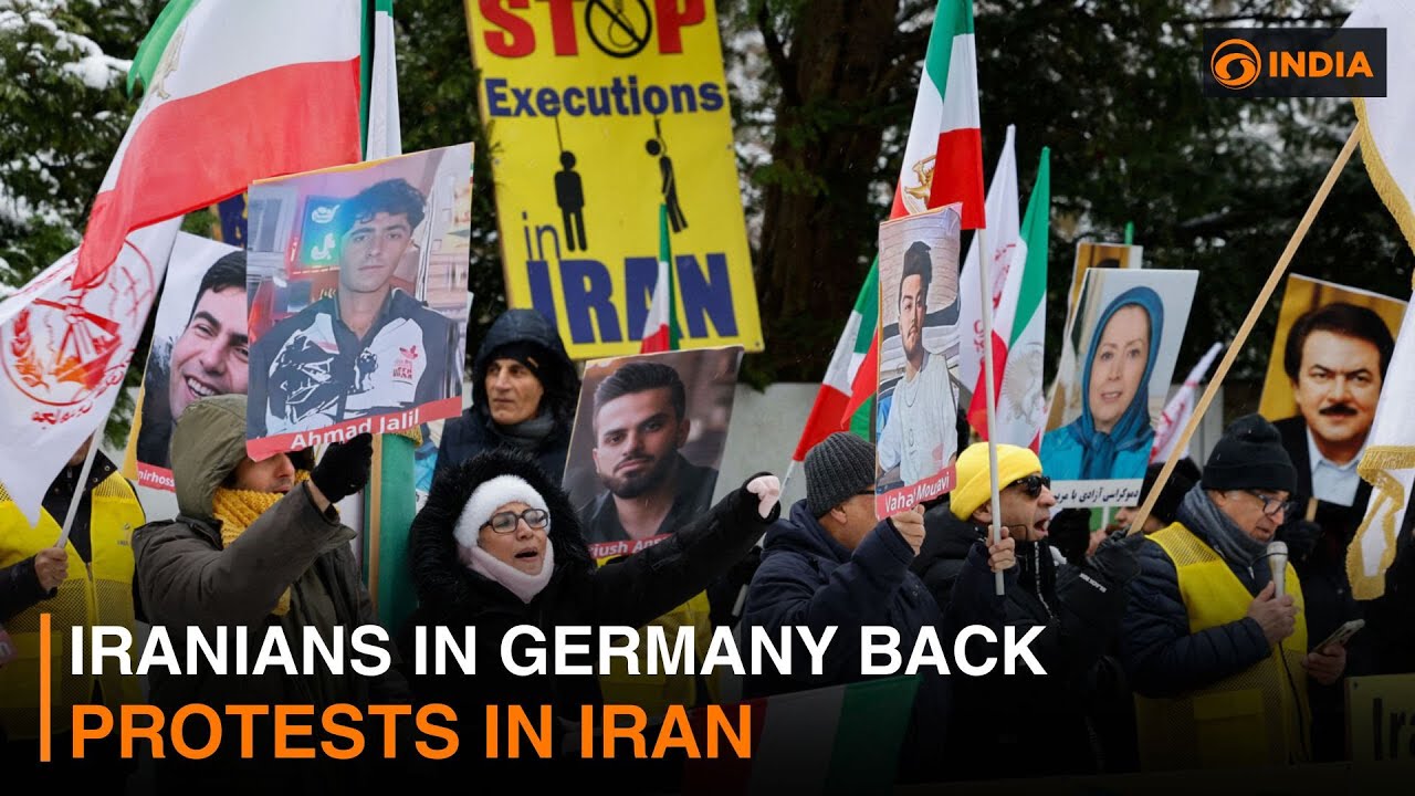 Iranians in Germany back protests in Iran