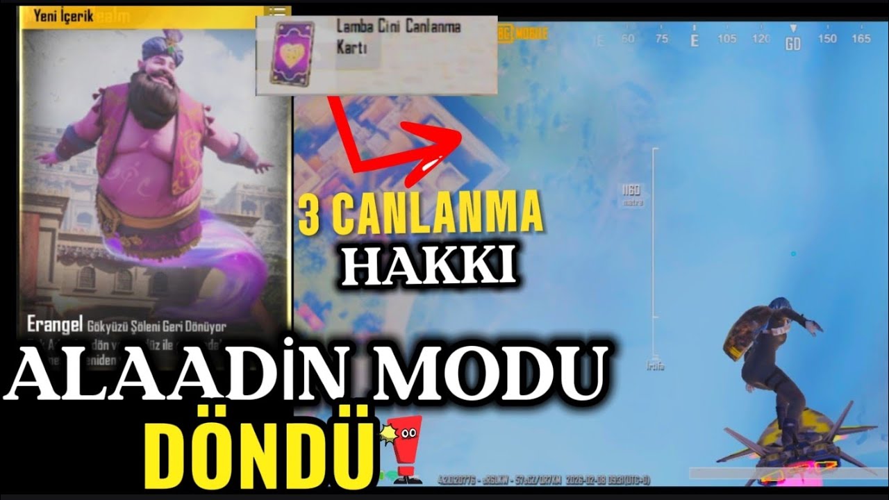 SONUNDA ALAADİN MODU GERİ GELDİ! UÇAN HALI ve TELEPORT 😱 | PUBG MOBİLE
