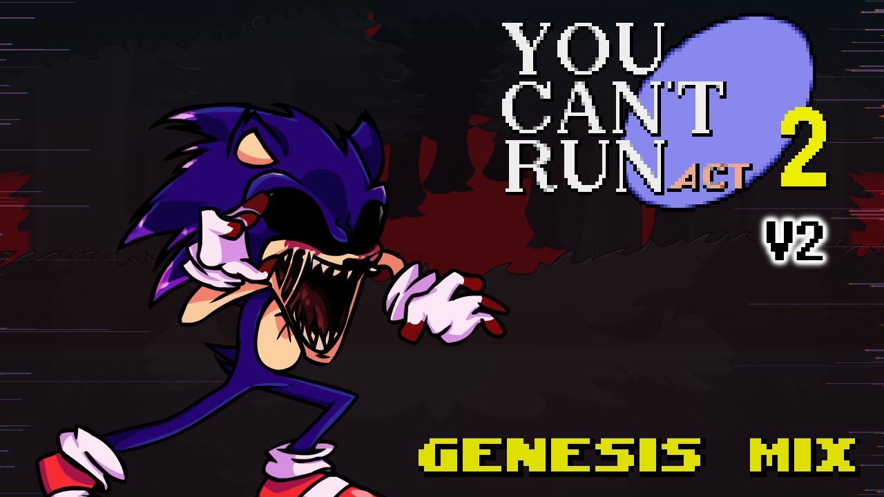 You Can't Run (Updated) - Friday Night Funkin': VS. Sonic.exe | Sega Genesis/MD SMPS Remix