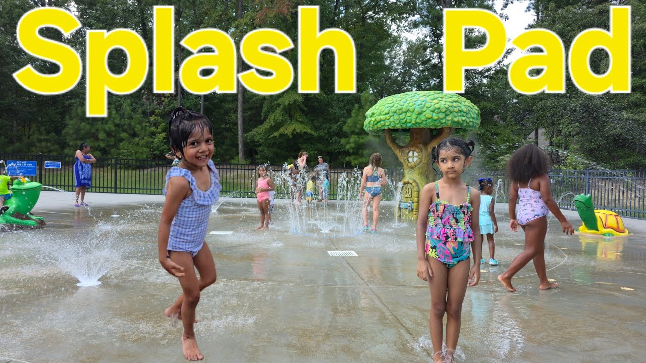 Splash pad water park | Splash pad for kids | Pretend play Splash pad | Summer adventures Splash pad