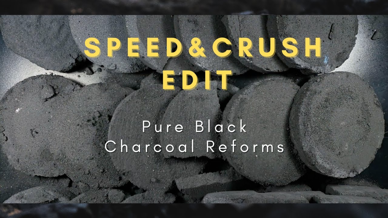 Pure Black Charcoal Crush | Speed & Crush Only Edit | ASMR | Sub for more✌️