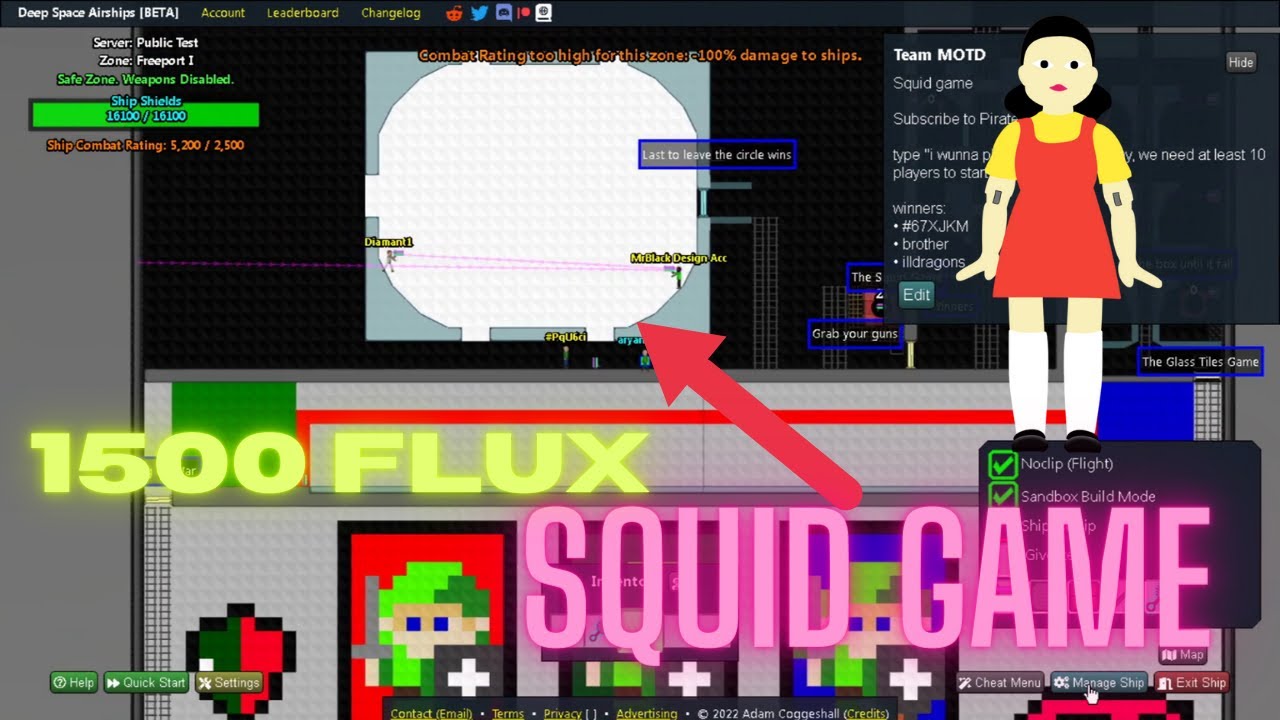 Drednot.io | 1500 Flux Squid Game in drednot.io