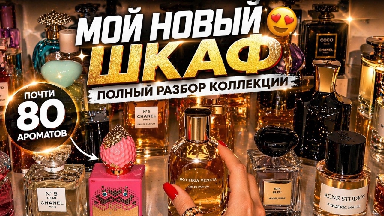 МОЯ ОБНОВЛЕННАЯ КОЛЛЕКЦИЯ ПАРФЮМА | новый шкаф и полный разбор #парфюмерия
