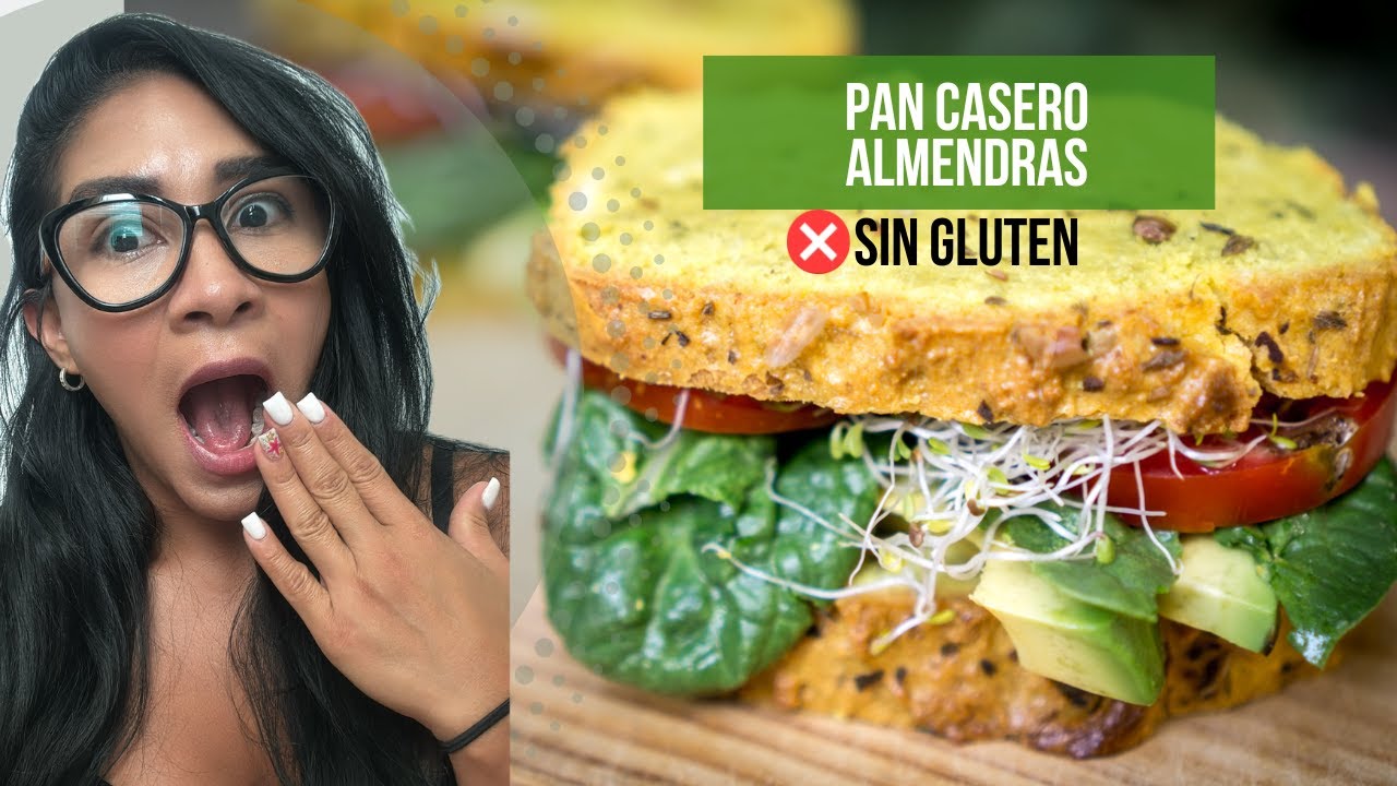 🍞 Pan Casero Sin Harina con Almendras (Sin Gluten) - ¡Pierde Peso Comiendo Pan! 🤯