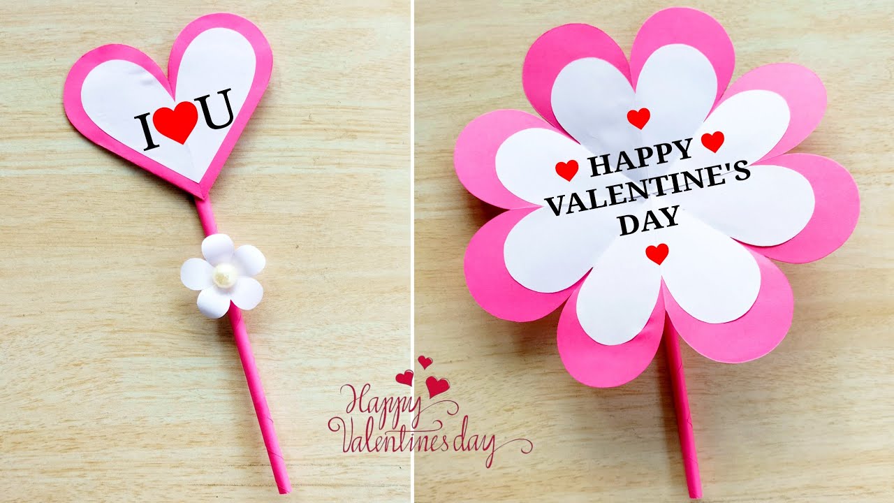 DIY Valentine's day card // How to make Valentine's day greetings card // Valentine's day card easy