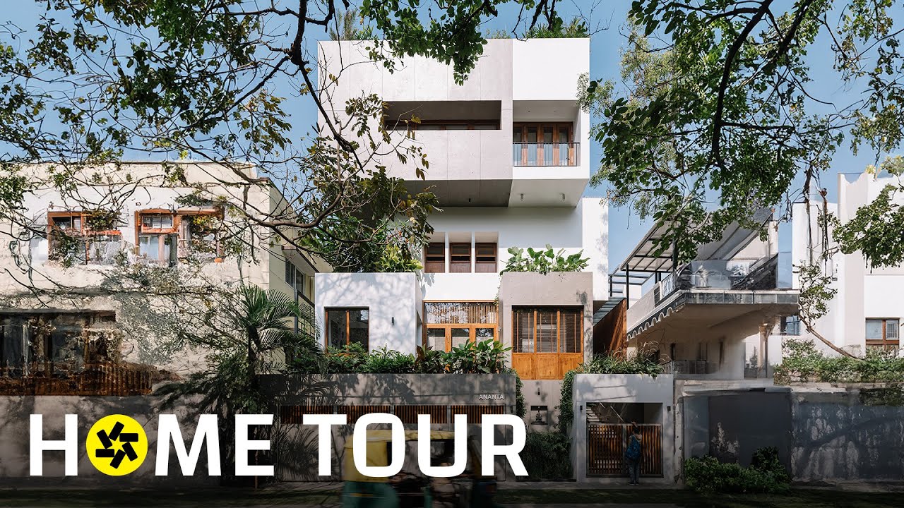 This 40x60 Bengaluru Home has Layered Gardens and Cantilevered Volumes! (House Tour)
