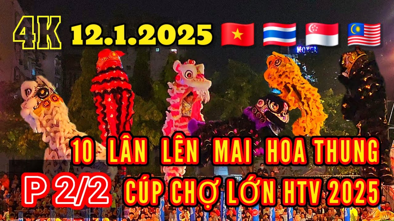 🇻🇳 🇹🇭 🇸🇬 🇲🇾 10 LION DANCE Masters Reveal 2025's MOST AMAZING Acrobatic Moves!