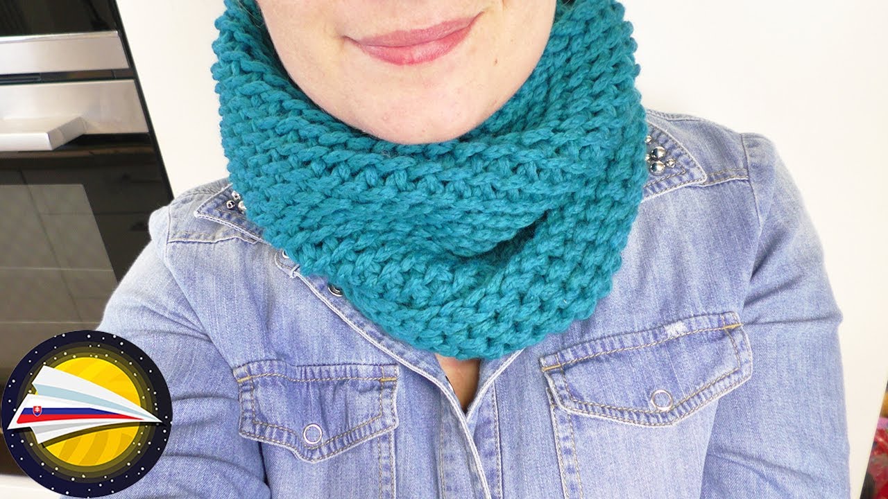 Háčkovaný tunel na krk návod | Háčkovaný nákrčník tunel návod | Pevné oko návod | DIY tunel