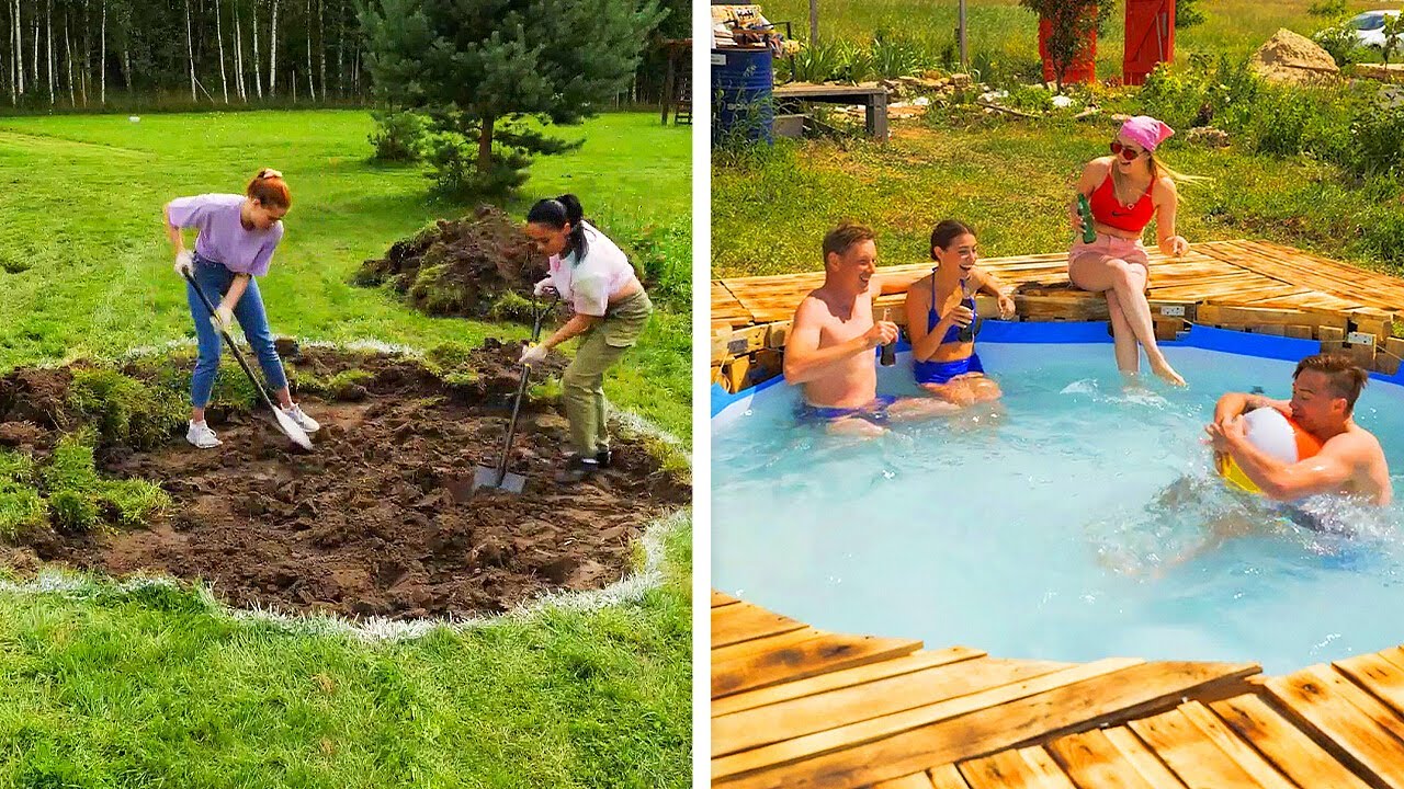 Transforme seu quintal em um oásis de verão com estilo! ☀️💦