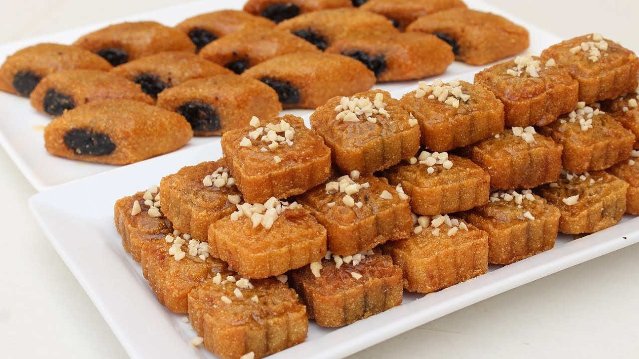 وصفات رمضان/مقروط التمر التقليدي والعصري من نفس العجين يذوووب في الفم